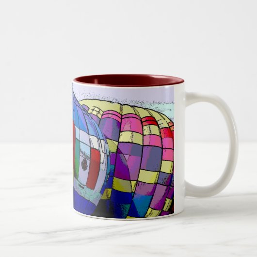 Albuquerque-Ballon-Fiesta Zweifarbige Tasse (Rechts)