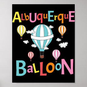 Albuquerque Ballon New Mexico Heißluftballon  Poster