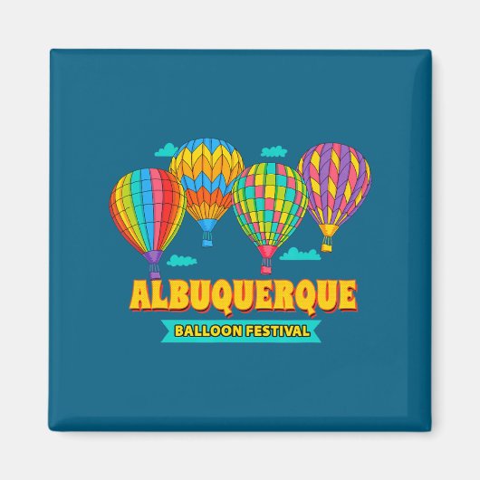 Albuquerque Ballonfest New Mexico Fiesta Magnet (Vorne)