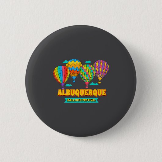 Albuquerque Balloon Festival New Mexico Fiesta  Button (Vorderseite)