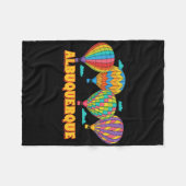 Albuquerque Balloon Festival New Mexico Fiesta Fleecedecke (Vorderseite (Horizontal))