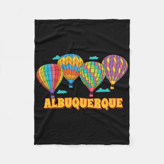 Albuquerque Balloon Festival New Mexico Fiesta Fleecedecke (Vorderseite)