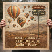 Albuquerque Balloon Festival Route 66 Poster