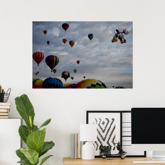 Albuquerque Balloon Fiesta 2 Poster (Heimbüro)