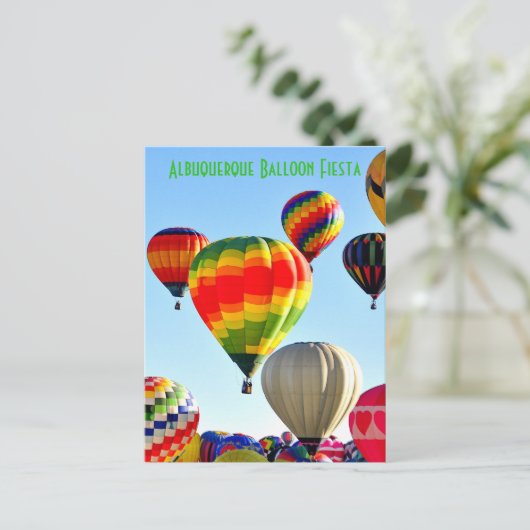 ALBUQUERQUE BALLOON FIESTA POSTCARD POSTKARTE (Stehend Vorderseite)