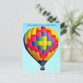 ALBUQUERQUE BALLOON FIESTA POSTCARD POSTKARTE (Stehend Vorderseite)
