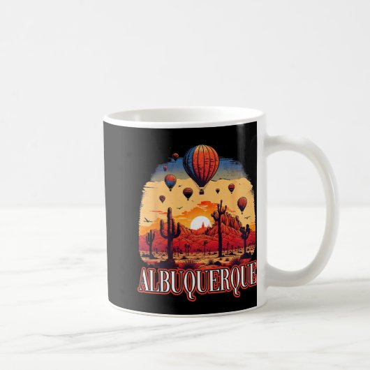 Albuquerque Balloon New Mexico Hot Air Balloon Kaffeetasse (Rechts)