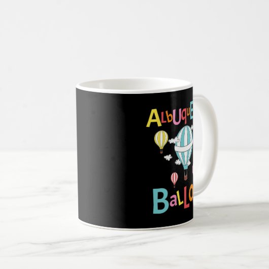 Albuquerque Balloon New Mexico Hot Air Balloon Kaffeetasse (VorderseiteRechts)