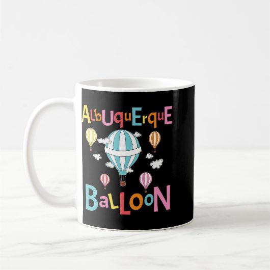 Albuquerque Balloon New Mexico Hot Air Balloon Kaffeetasse (Links)