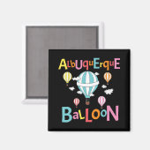 Albuquerque Balloon New Mexico Hot Air Balloon Magnet (Vorderseite/Rückseite)