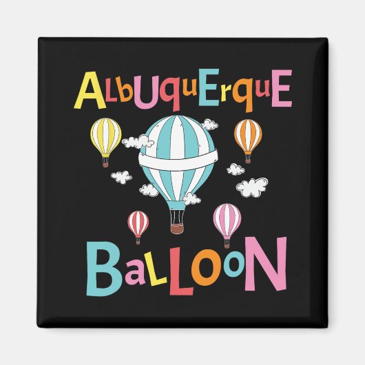 Albuquerque Balloon New Mexico Hot Air Balloon Magnet (Vorne)