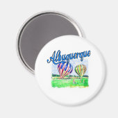 Albuquerque Balloons Magnet (Vorderseite/Rückseite)