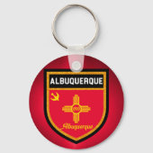 Albuquerque-Flagge Schlüsselanhänger (Vorderseite)