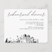 Albuquerque Hochzeit Elegantes Probe Dinner Begleitkarte (Vorderseite)