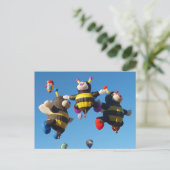 Albuquerque Hot Air Ballon Bienen Postkarte (Stehend Vorderseite)