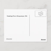 Albuquerque Hot Air Ballon Bienen Postkarte (Rückseite)