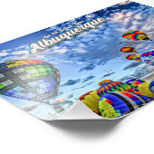 Albuquerque Hot Air Ballon Fiesta Fotodruck (Ecke)