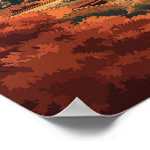 Albuquerque Hot Air Ballon Sunrise Poster (Ecke)