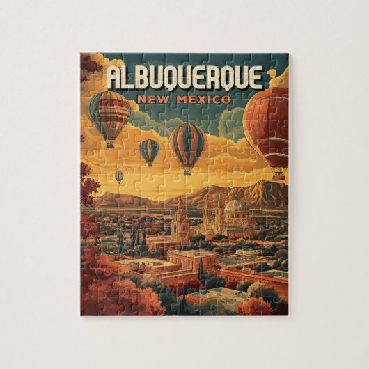Albuquerque Hot Air Ballon Sunrise Puzzle (Vertikal)