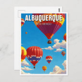 Albuquerque International Balloon Fiesta Postkarte (Vorne/Hinten)