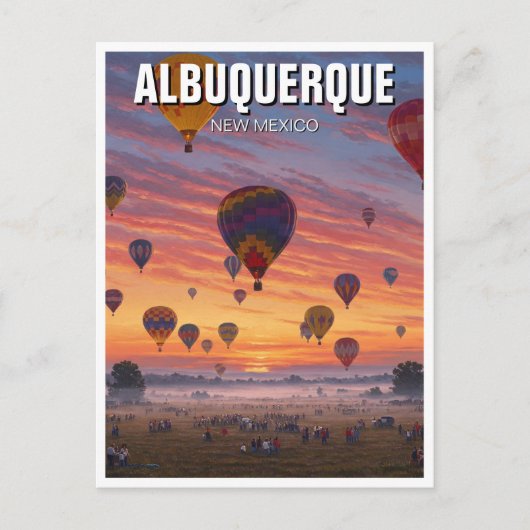 Albuquerque International Balloon Fiesta Postkarte (Vorderseite)