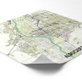 Albuquerque-Karte Poster (Ecke)