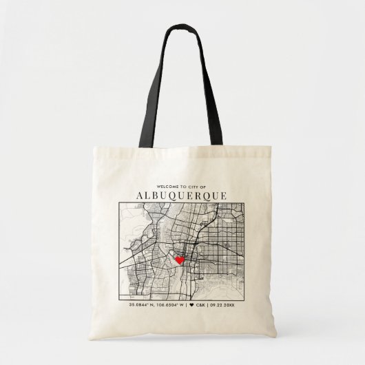 Albuquerque Liebe Locator | Begrüßung Tragetasche (Vorne)