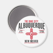 Albuquerque Magnet (Vorderseite/Rückseite)