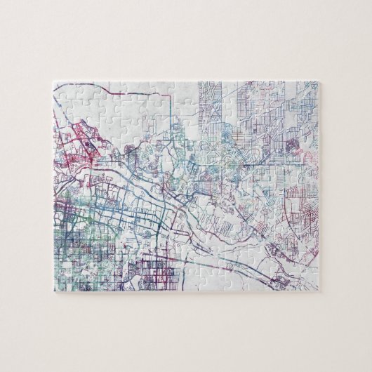 Albuquerque map painting puzzle (Horizontal)