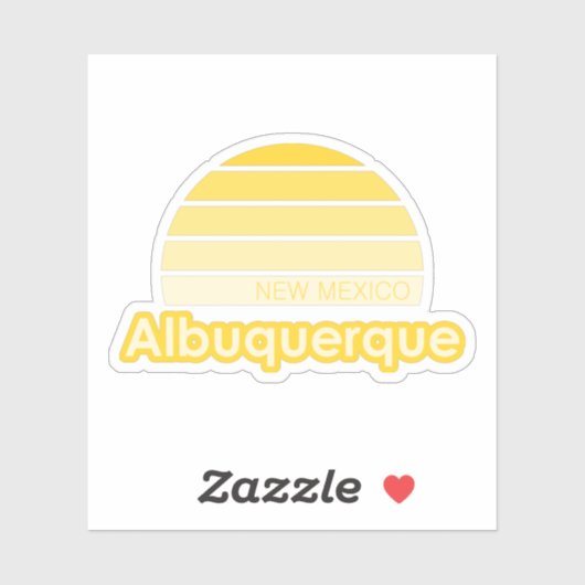 Albuquerque New Mexico Aufkleber (Blatt)
