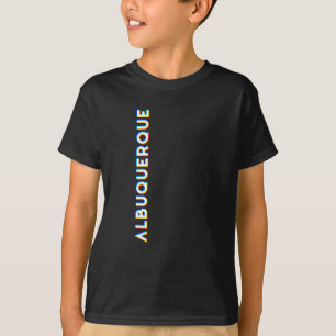 Albuquerque New Mexico CMYK Glitch Type T-Shirt
