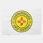 Albuquerque New Mexico Geschirrtuch (Horizontal)