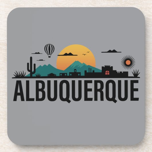 Albuquerque New Mexico Getränkeuntersetzer (Vorderseite)