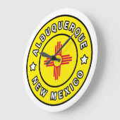 Albuquerque New Mexico Große Wanduhr (Winkel)
