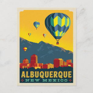Albuquerque, New Mexico   Heißluftballons Postkarte