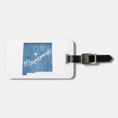 Albuquerque New Mexico Holzkörner Gepäckanhänger (Vorderseite horizontal)