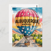 Albuquerque New Mexico Hot Air Balloons Postkarte (Vorne/Hinten)