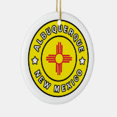Albuquerque New Mexico Keramik Ornament (Rechts)