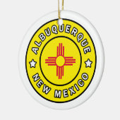 Albuquerque New Mexico Keramik Ornament (Links)