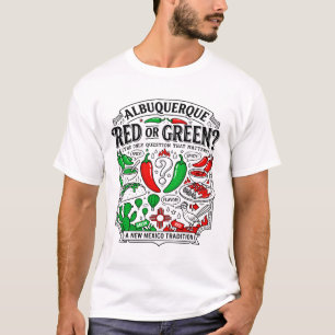Albuquerque New Mexico Kulinarisch Rot oder Grün T-Shirt