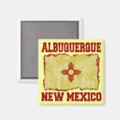 Albuquerque, New Mexico Magnet (Vorderseite/Rückseite)