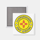 Albuquerque New Mexico Magnet (Vorderseite/Rückseite)