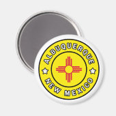 Albuquerque New Mexico Magnet (Vorderseite/Rückseite)