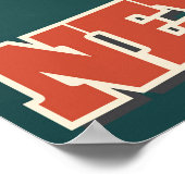 Albuquerque, New Mexico mit einem Heißluftballon Poster (Ecke)