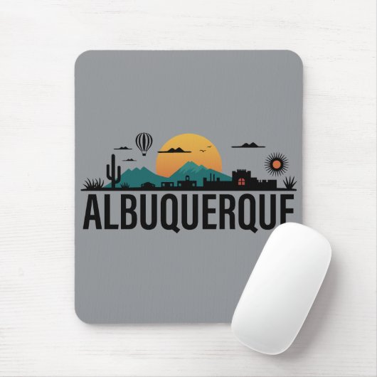 Albuquerque New Mexico Mousepad (Mit Mouse)