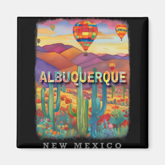 Albuquerque New Mexico Nm Desert Oasis Sd316 Magnet (Vorne)