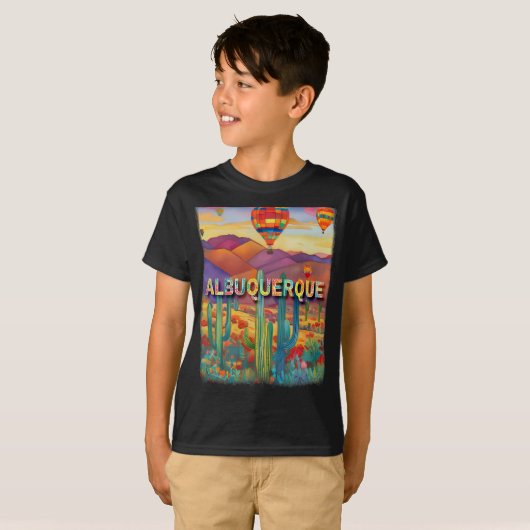 Albuquerque New Mexico Nm Desert Oasis Sd316 T-Shirt (Vorne ganz)