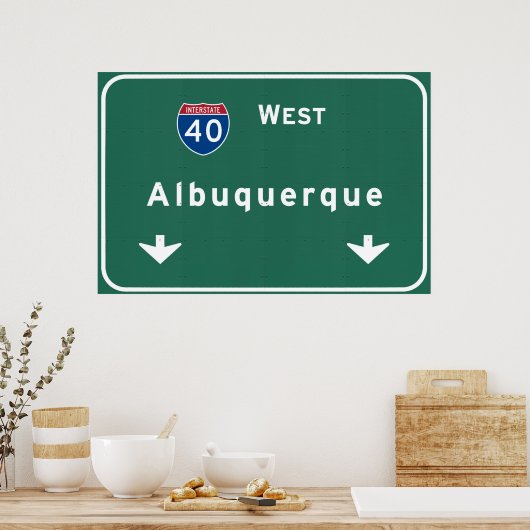 Albuquerque New Mexico nm Interstate Highway : Poster (Küche)