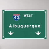 Albuquerque New Mexico nm Interstate Highway : Poster (Vorne)