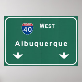 Albuquerque New Mexico nm Interstate Highway : Poster